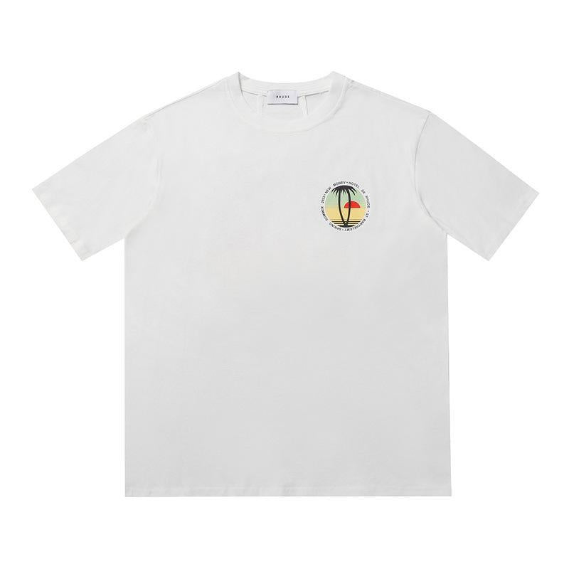 Rhude T Shirt Geometric Print Short Sleeve T-Shirt