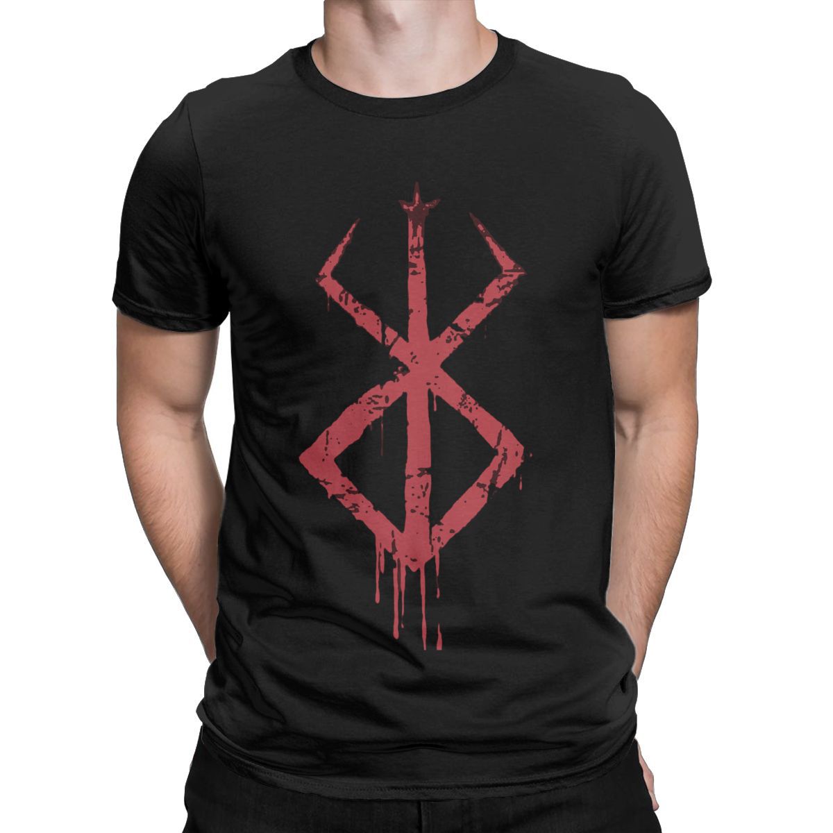 Men's Anime Brand Of Sacrifice Symbol T Shirt  Cotton Tops