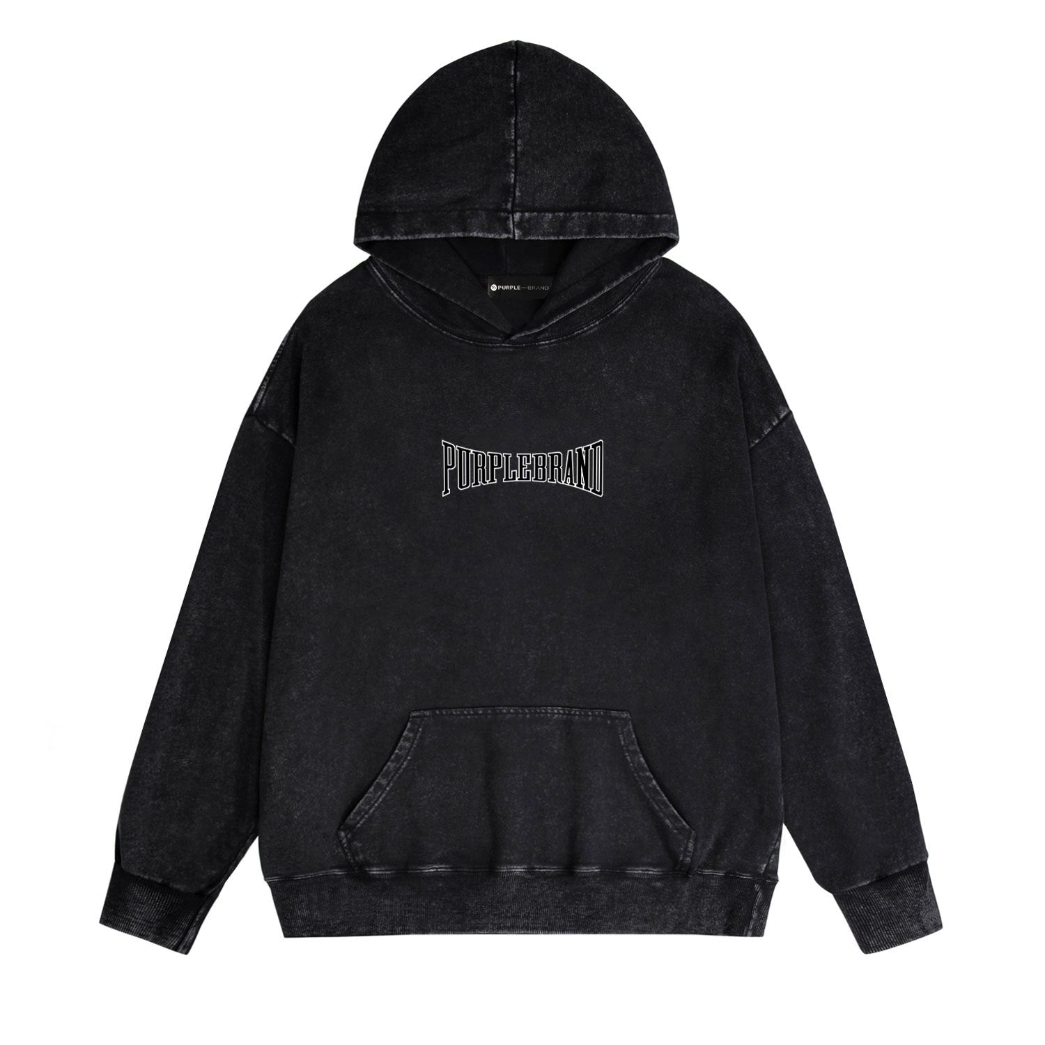 Purple Brand Distressed Hoodie Fashion Old Loose Hooded Sweater
