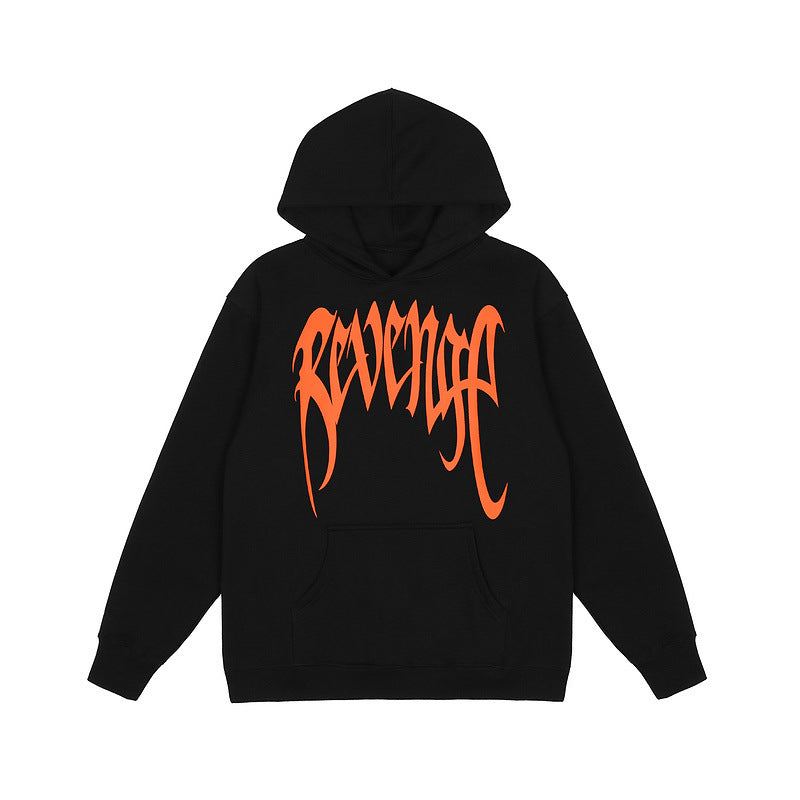Revenge Hoodie Skull Puff Print Hooded