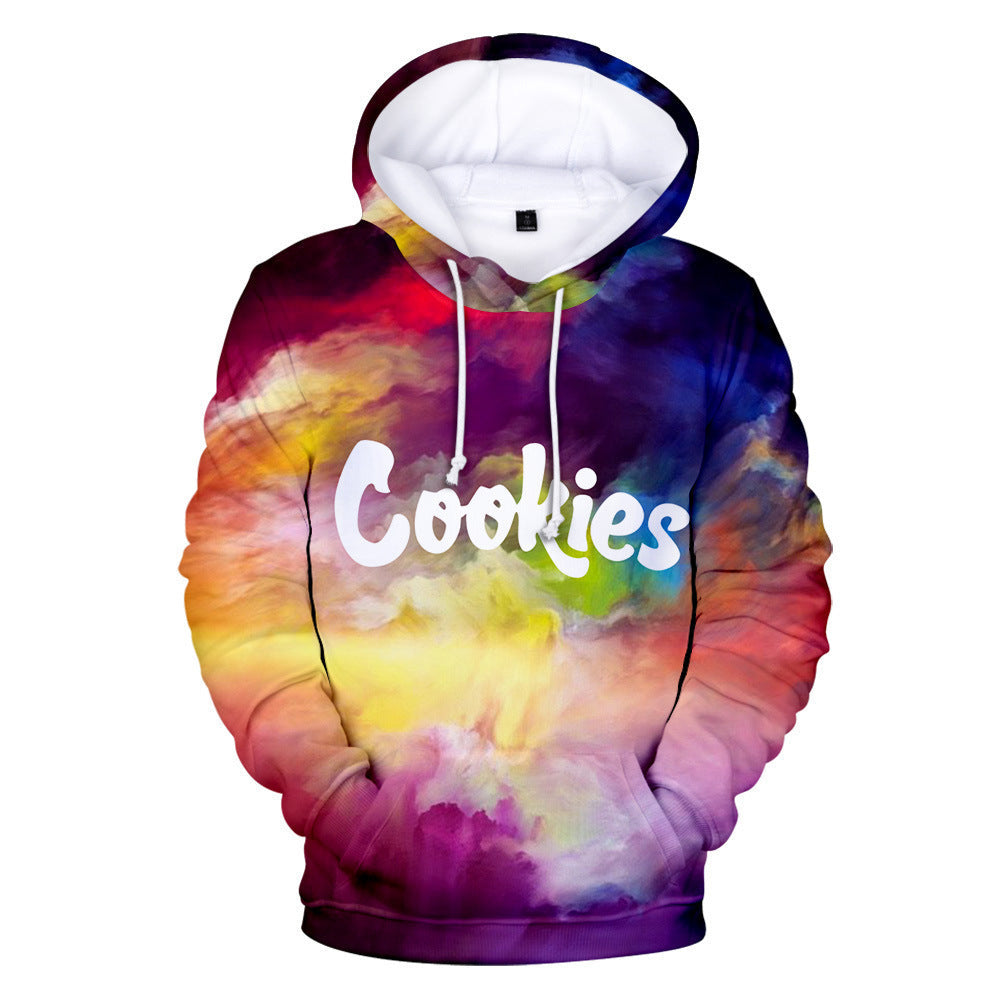 Cookies Hoodie Printed Hood Sweater Hooded Long-Sleeved Shirt
