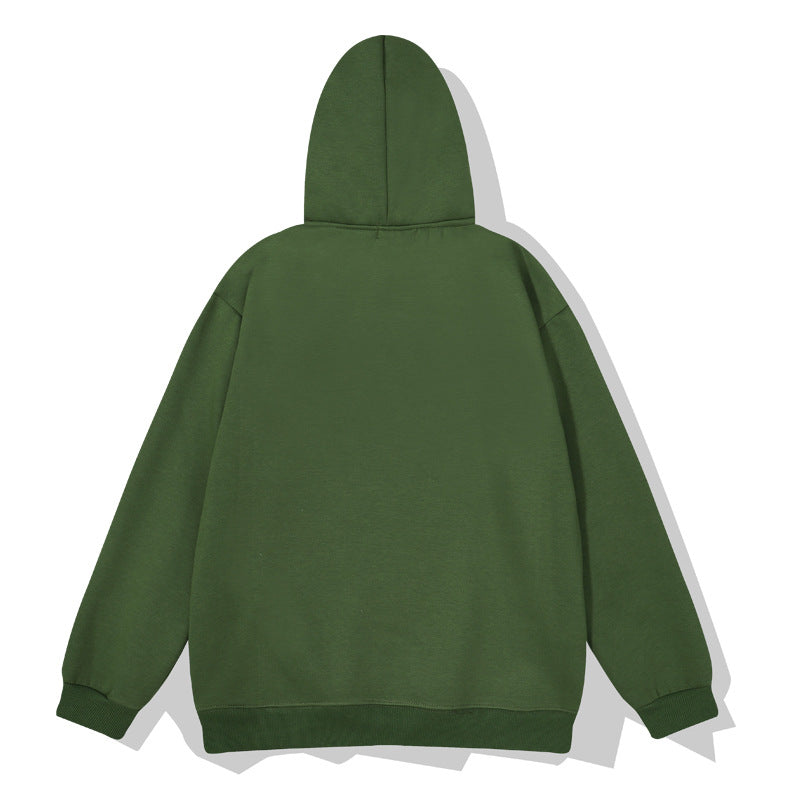 Kanye West Sunday Service Hoodie Smiley M Print Velvet Padded Hooded Sweatshirt