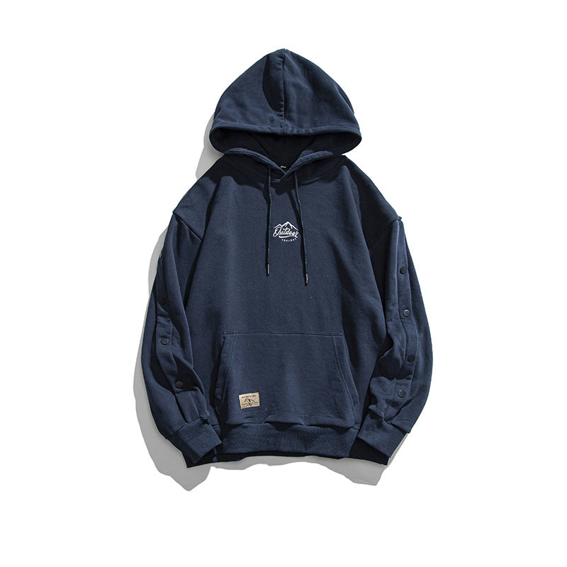 Men's Graphic Hoodies Men's Autumn Trendy Loose Hooded Sweater