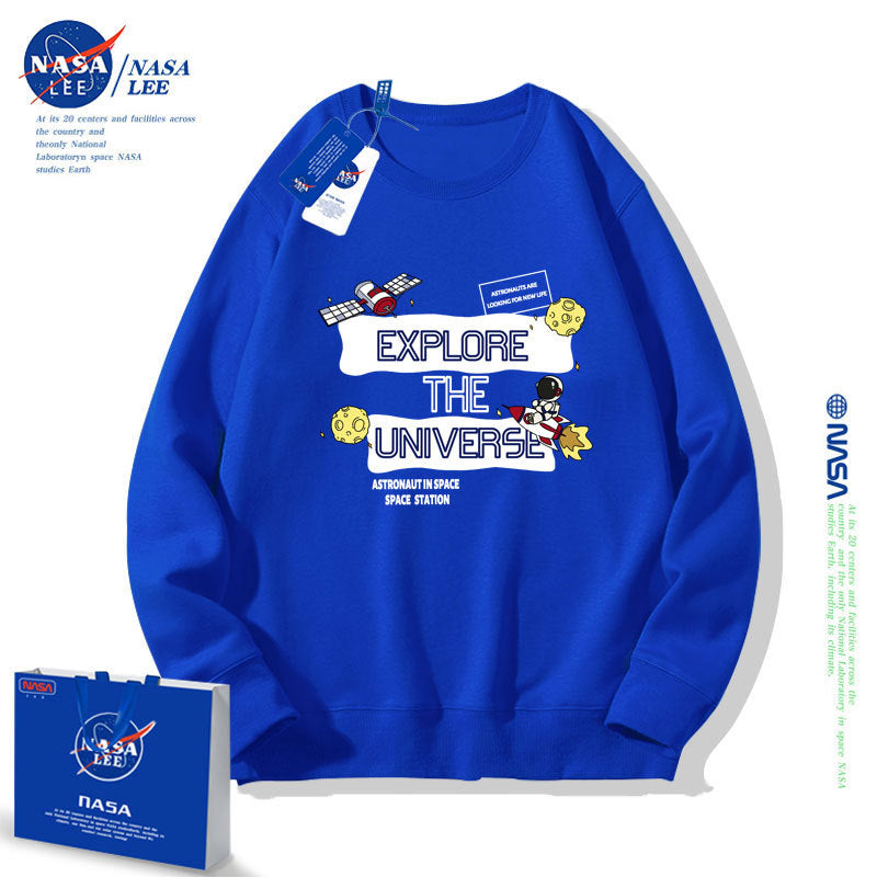 Nasa Children Hoodie Nasa Joint Astronaut Boy'S Hoody Autumn And Winter Thickened