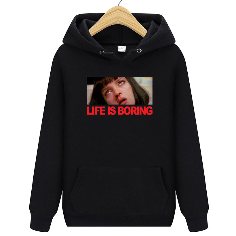 Adolescence Sweatshirt Sweatshirt Printing plus Velvet Hoodie
