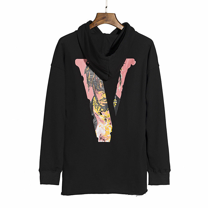Vlone Hoodie Autumn And Winter Large V Casual Men'S And Women'S Hooded Sweater