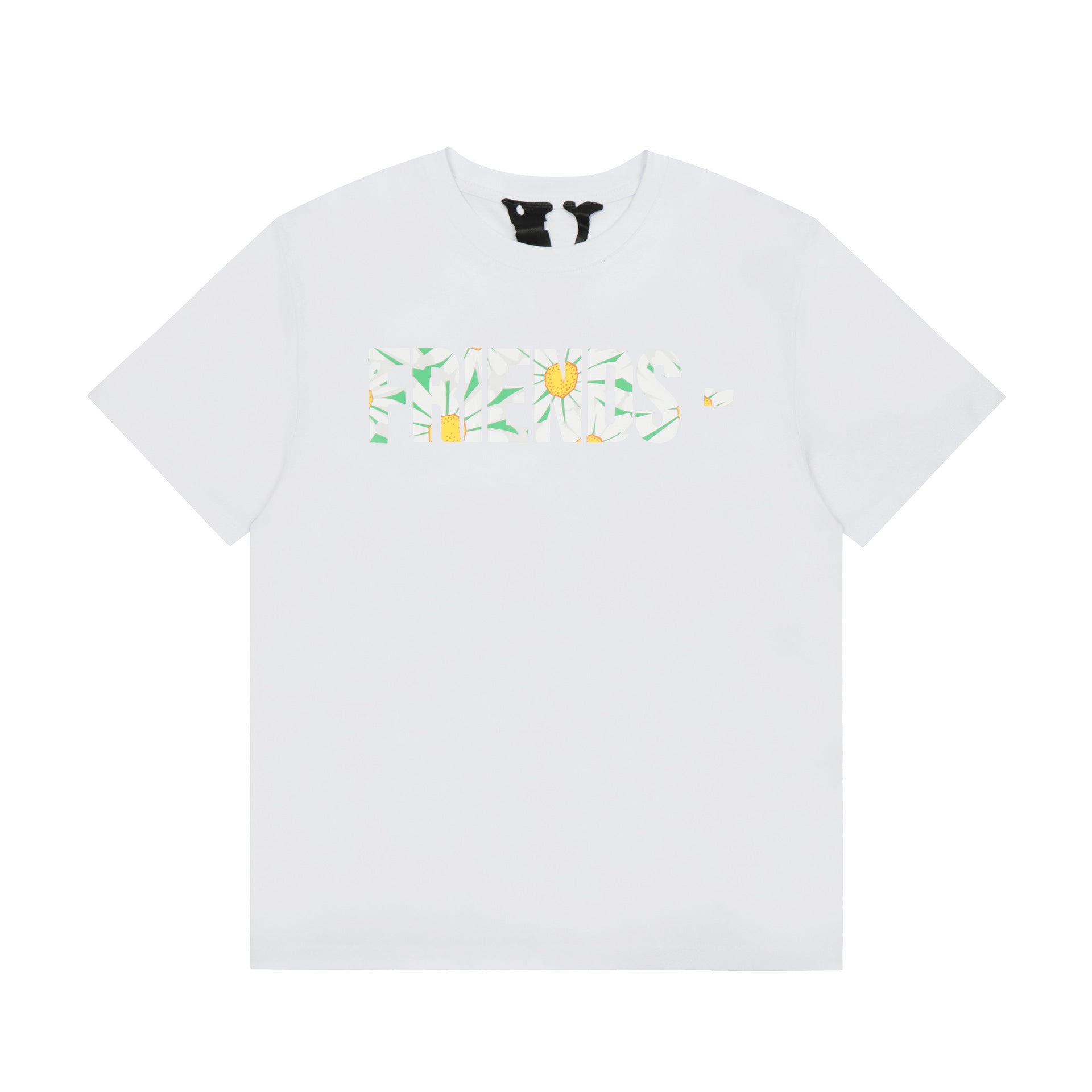 Vlone T Shirt Spring Summer Daisy Pattern Crew Neck