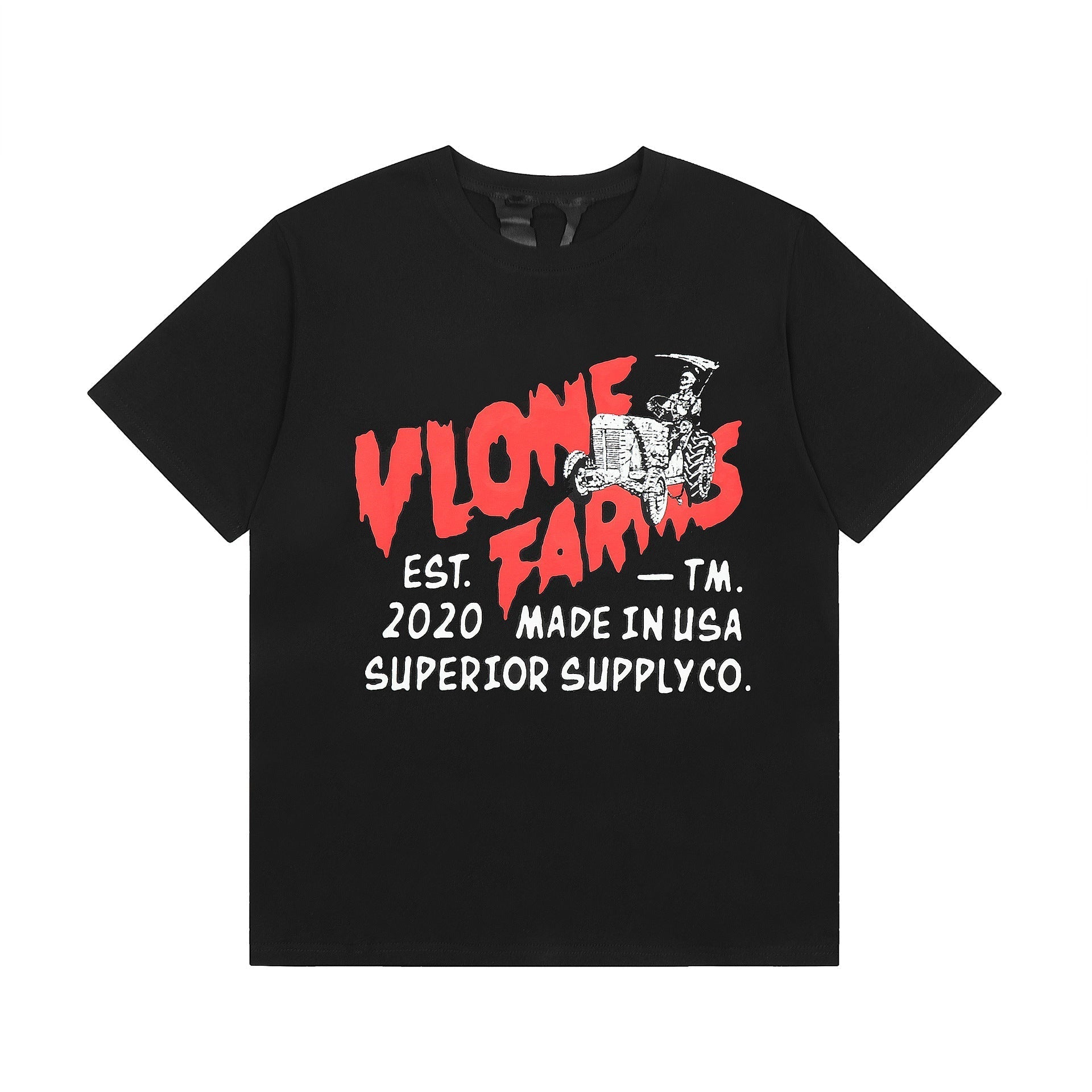 Vlone T Shirt Spring/Summer Letter Print