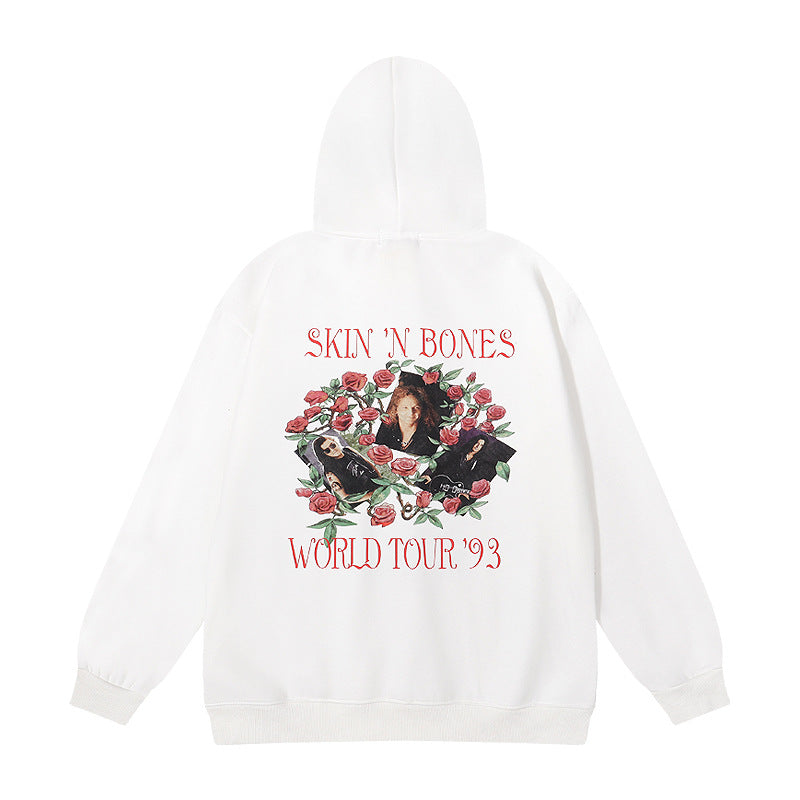 Kanye West Sunday Service Hoodie Guns N'Roses Brushed Hoody Couple
