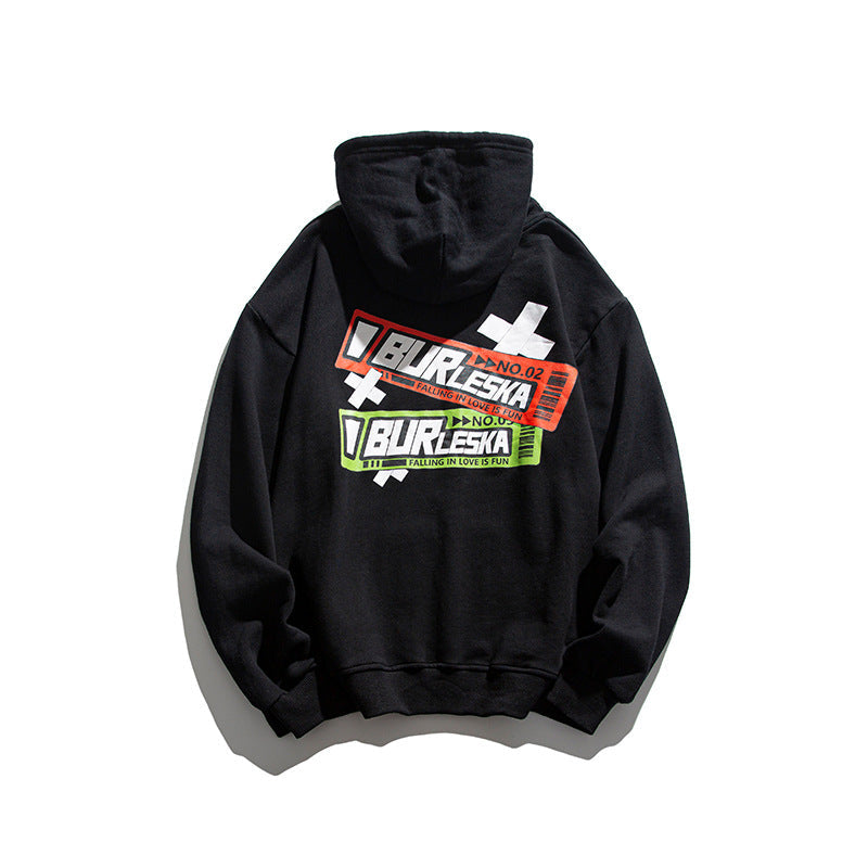 Men's Graphic Hoodies Men's Simple Letter Printed Long Sleeve Men