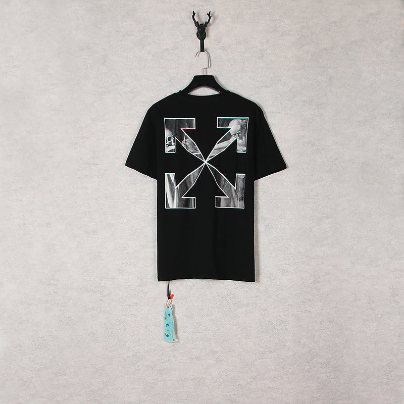 Off White T Shirts Arrow Short Sleeve T-Shirt Casual Loose Bottoming Shirt