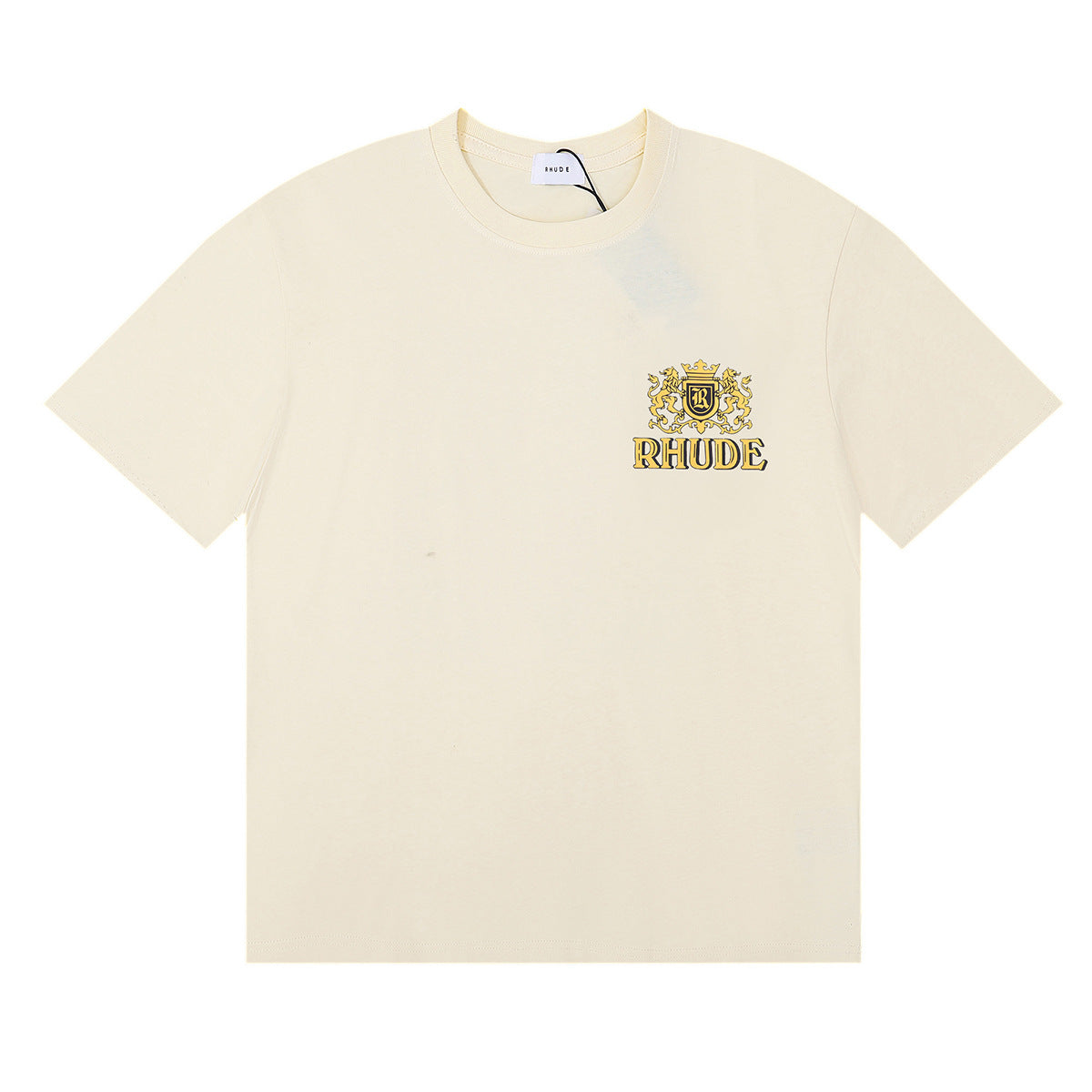 Rhude T Shirt Wheat Ear Badge Short Sleeve T-Shirt