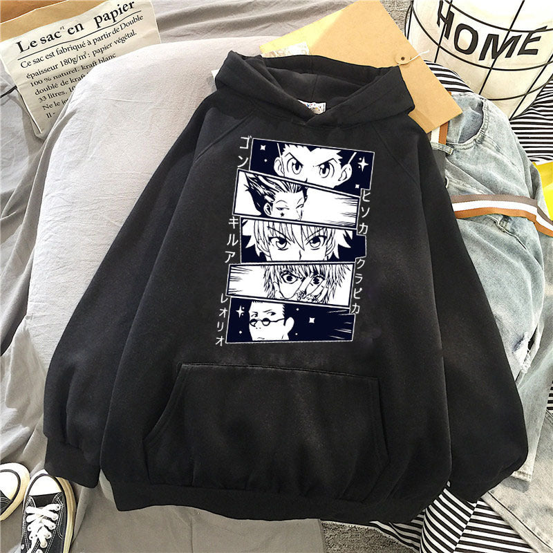 Anime Hoddies Full Time Hunter Couple Autumn and Winter Hoodie