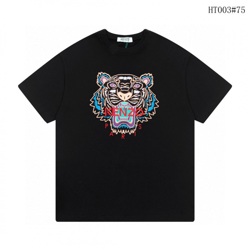 KENZO T Shirt Summer Tiger Head Casual