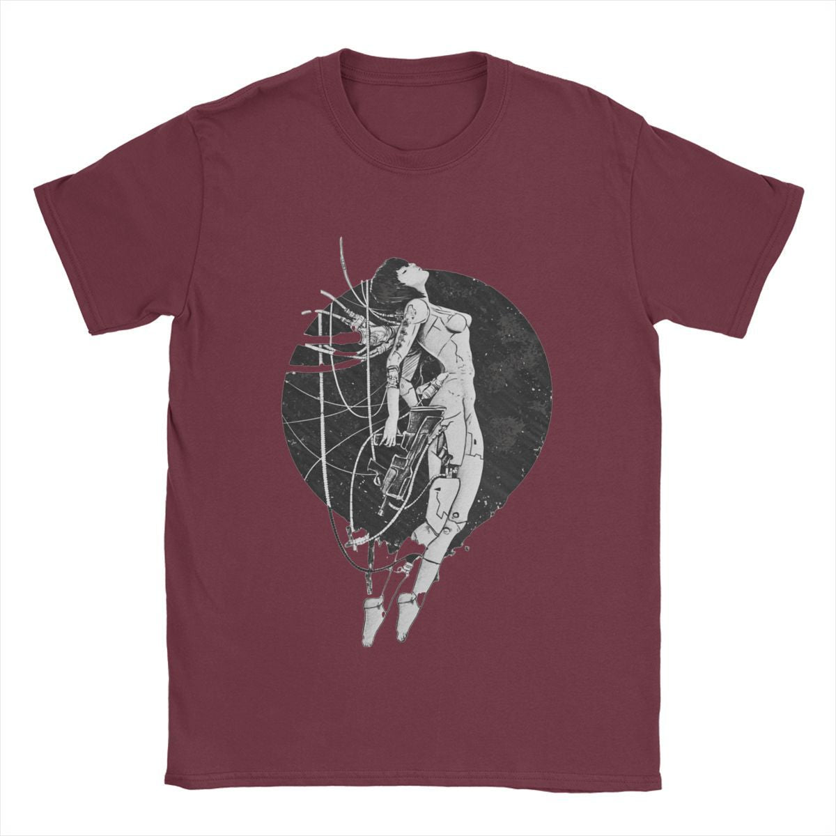 Ghost In The Shell T Shirts Men  Cotton Vintage T-Shirts