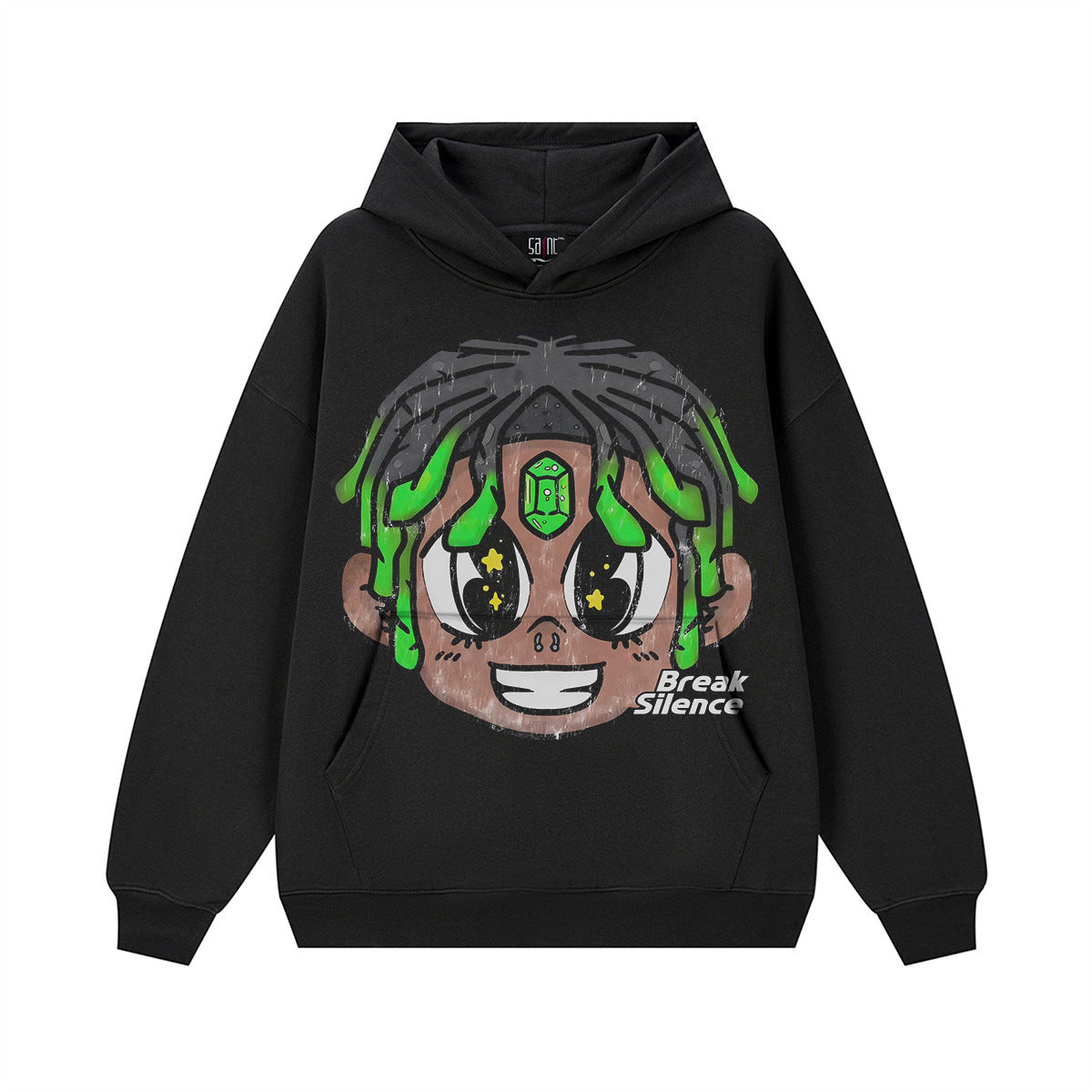 Vintage Hoodie Kids Street Vintage Hooded Sweater Print Crew Neck