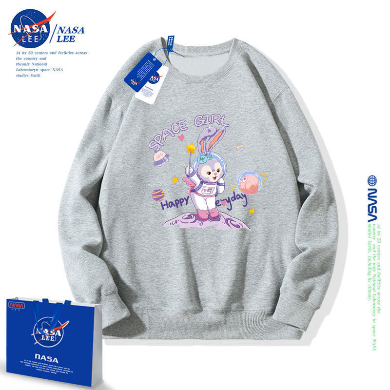 Nasa Children Hoodie Nasa Girls' Round Neck Sweater Spring And Autumn