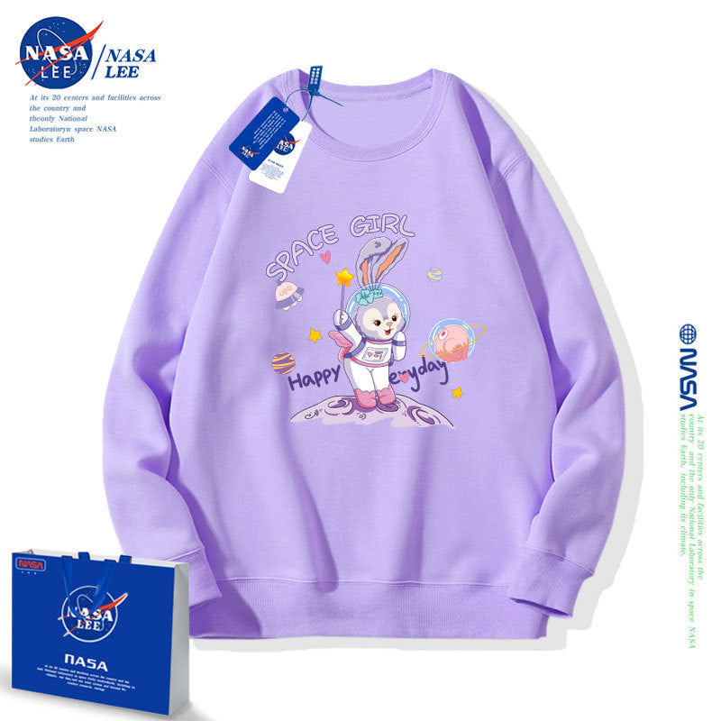 Nasa Children Hoodie Nasa Girls' Round Neck Sweater Spring And Autumn