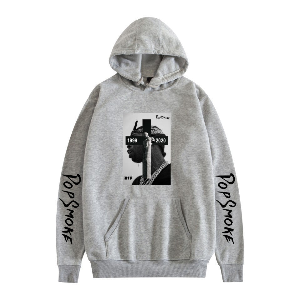 Pop Smoke Hoodies Rapper Print Loose
