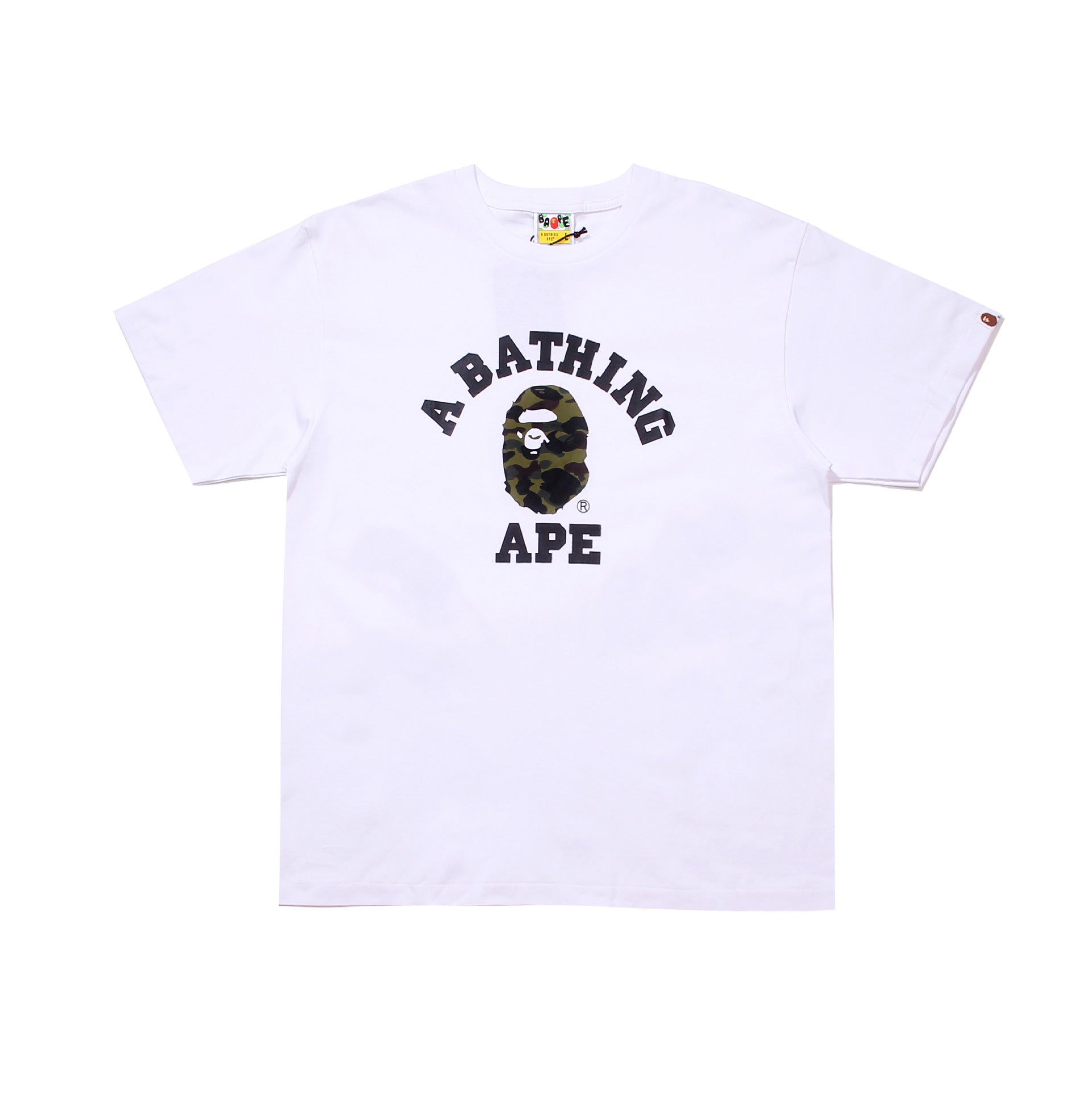 Bape Bearbrick T Shirt Casual Letter Printed Round Neck Short Sleeve