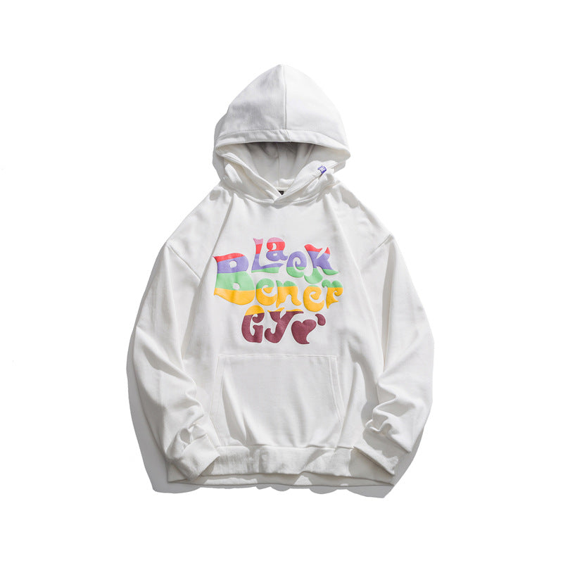 Men's Graphic Hoodies Men's Autumn Loose Letter Print Top Men's