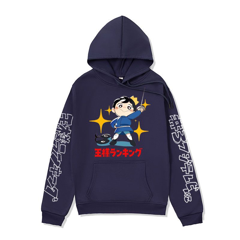 Anime Hoddies King's Ranking Sweatshirt Poji King Print Hoodie