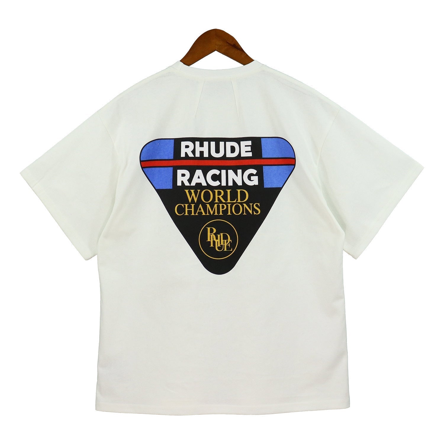 Rhude T Shirt Inverted Triangle Letter Print Short Sleeve T-Shirt