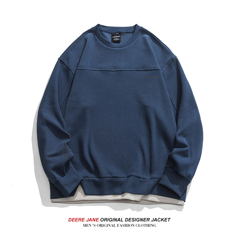 Men Pullover Hoodie Spring Sweater Men Loose Retro Casual
