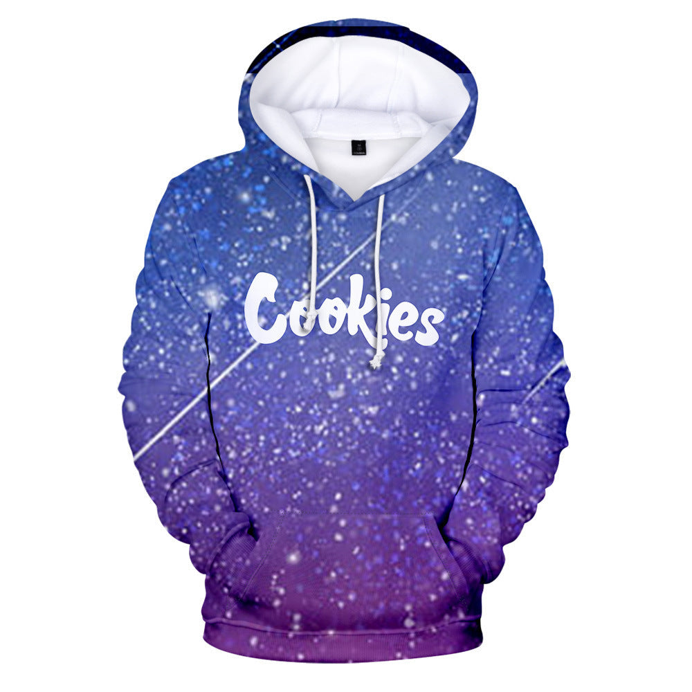 Cookies Hoodie Cookies Starry Sky Digital Printed Hood