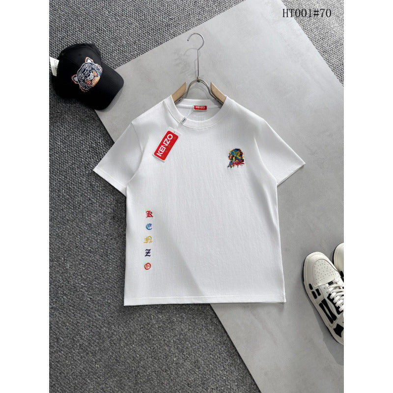 KENZO T Shirt Summer Tiger Head Casual