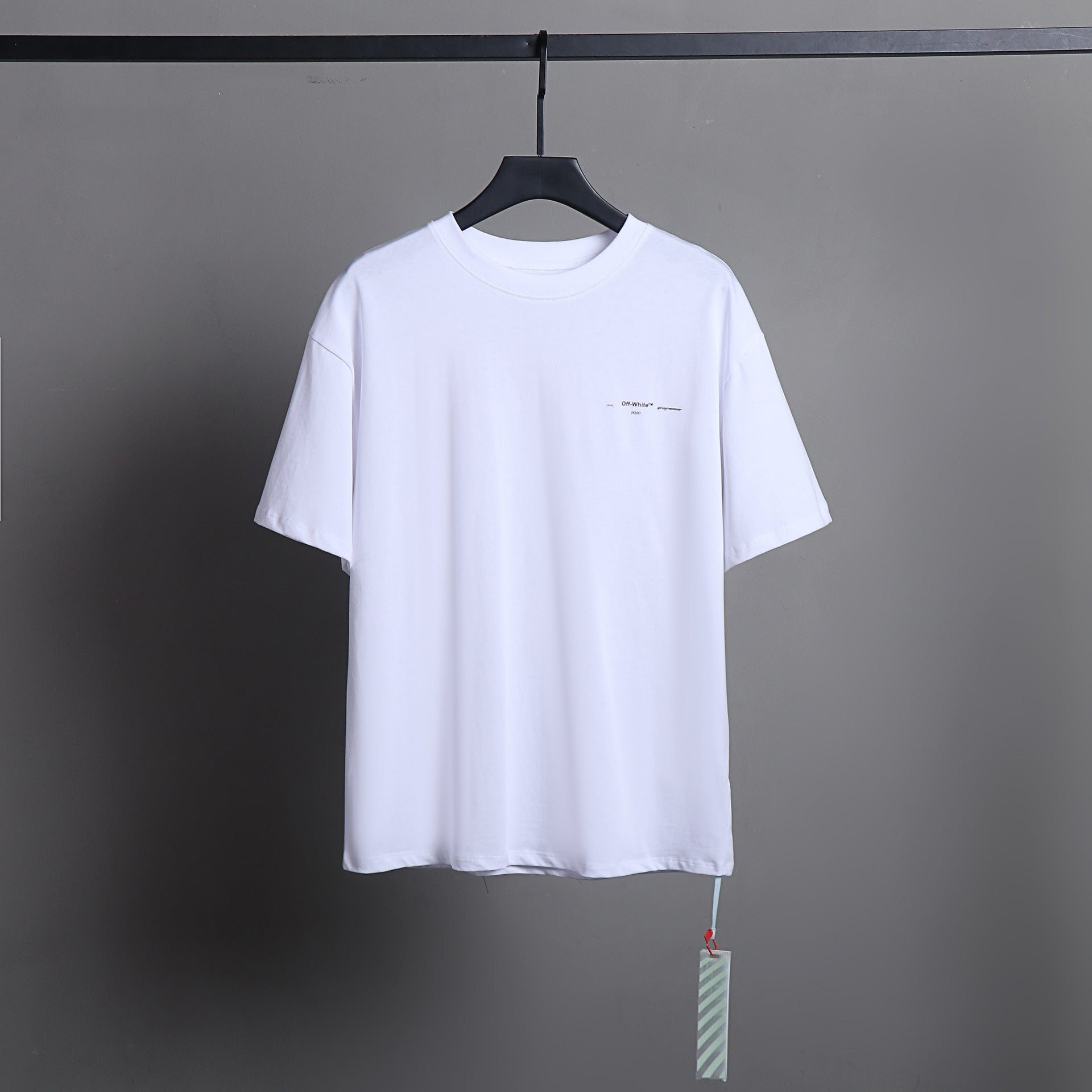 Ow T Shirts Gradient Printing Men and Women Short Sleeve