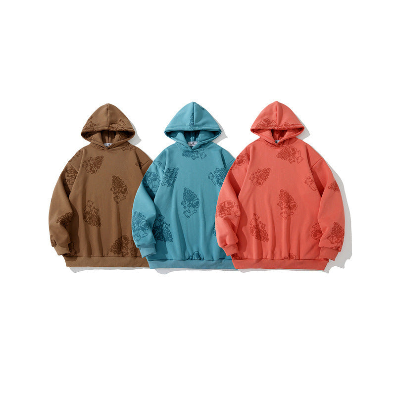 Man Fall Outfits Hoodie Loose Thick Casual Hoodie