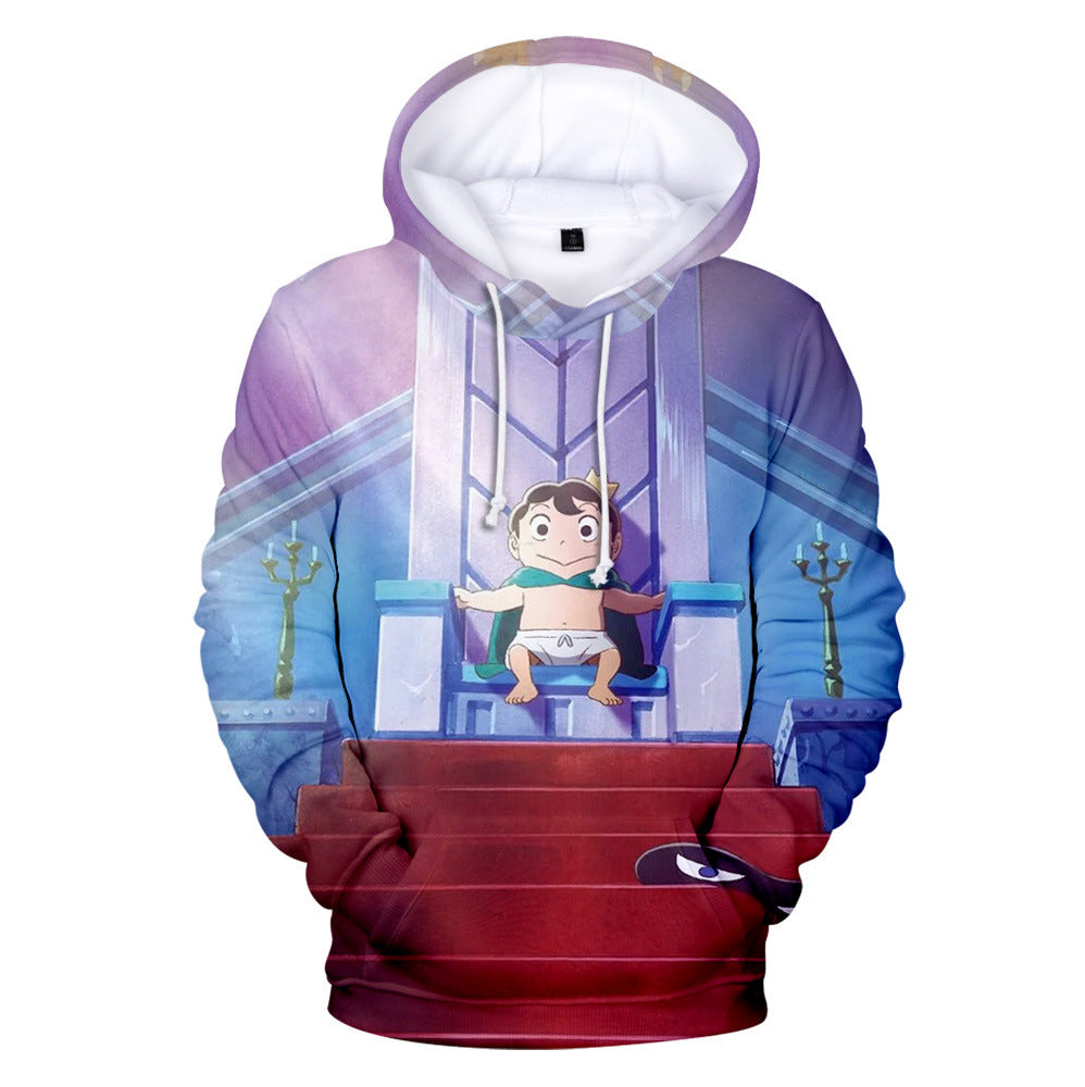Anime Hoddies 3D Digital Printing Cartoon King Ranking around Pullover Hoodie