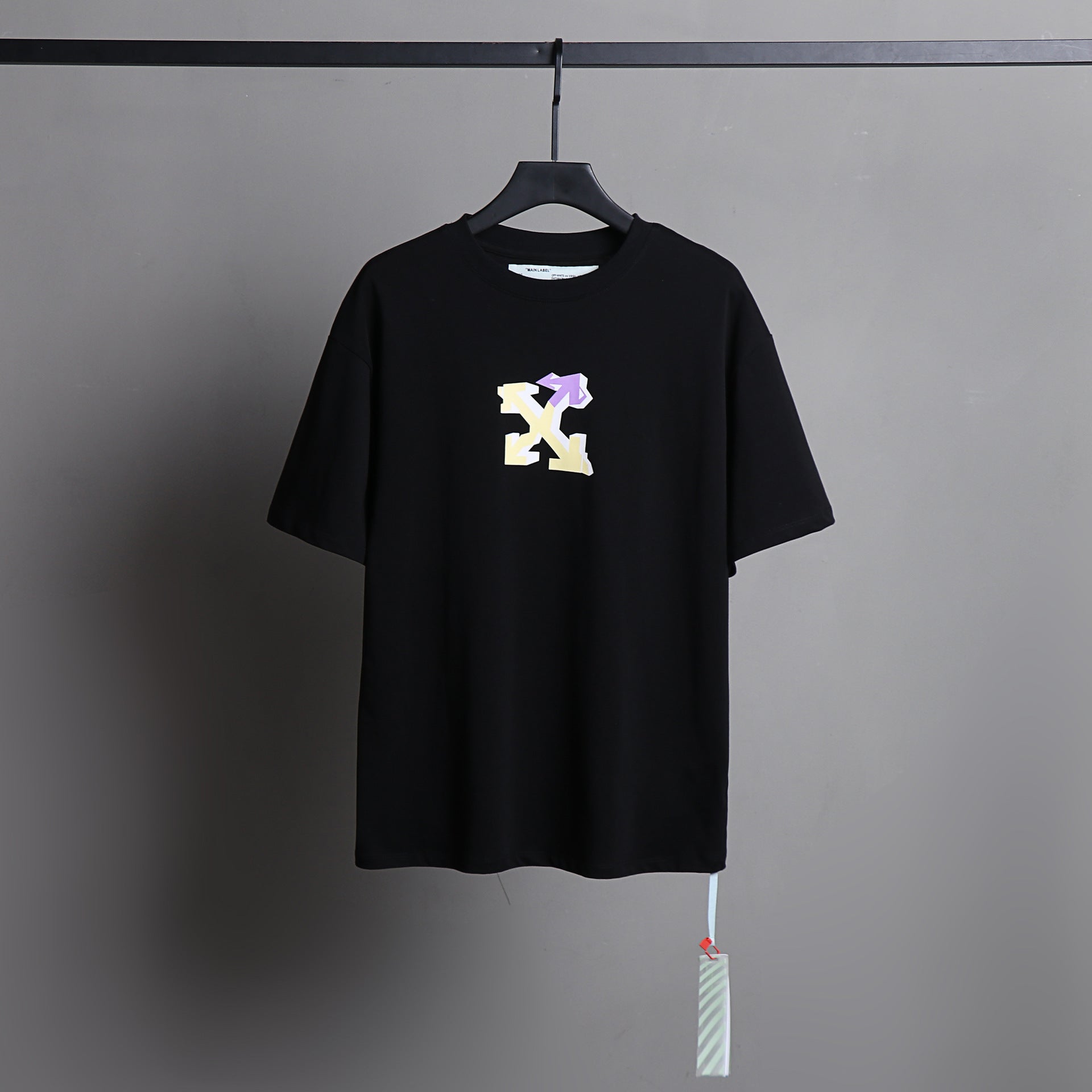 Ow T Shirts Gradient Arrow Men and Women Short Sleeve