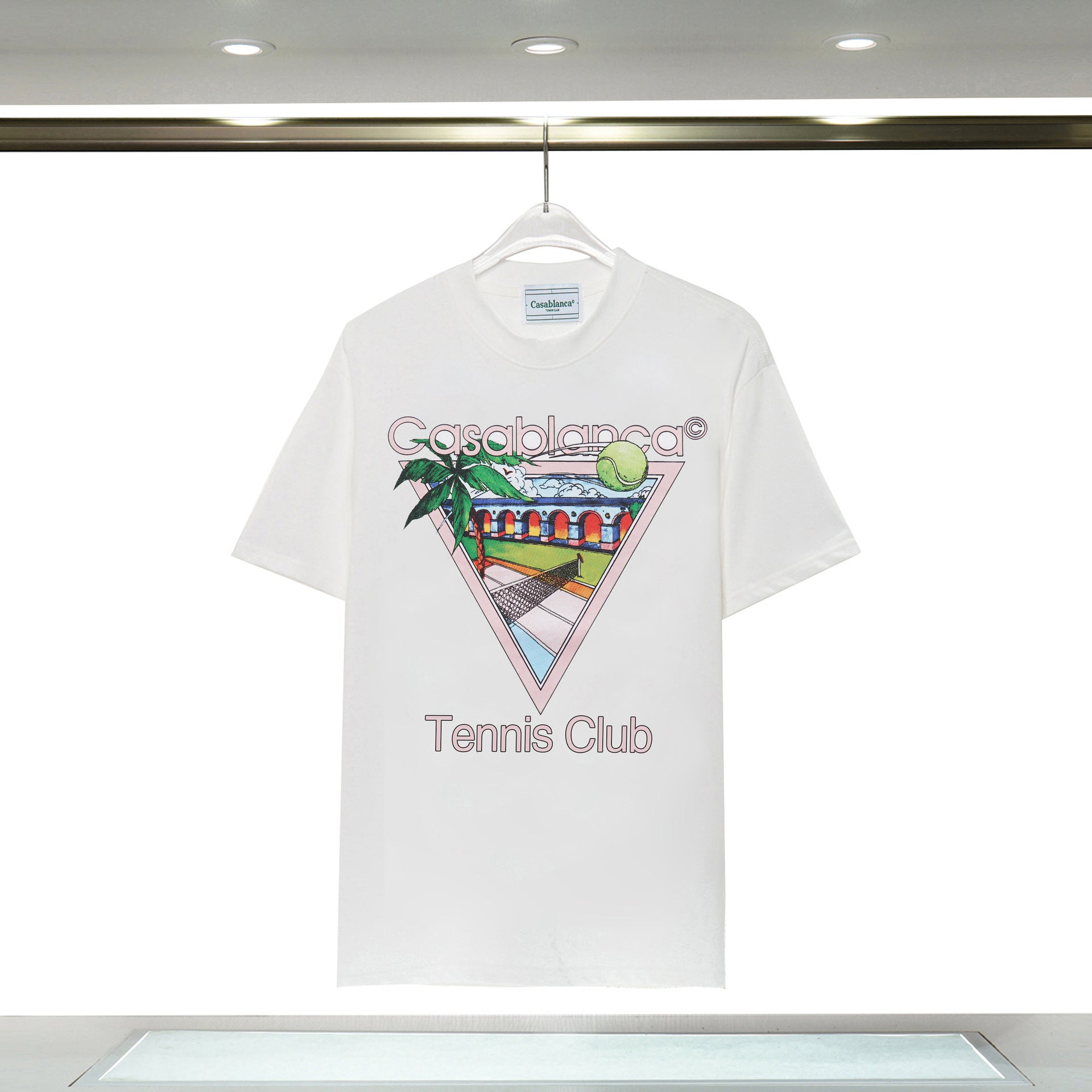 Casablanca T Shirts Rainbow Gate Alphabet