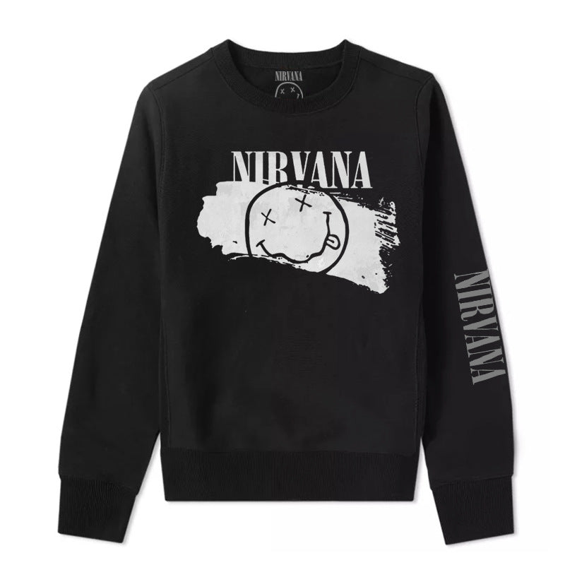 Nirvana Hoodie Rock Sweatshirt Kurt Donald Cobain Punk Loose