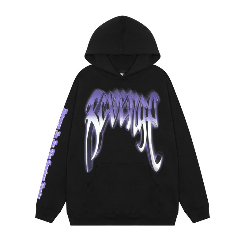 Kanye West Sunday Service Hoodie Autumn And Winter Skull Color Printing Hooded Sweater Loose