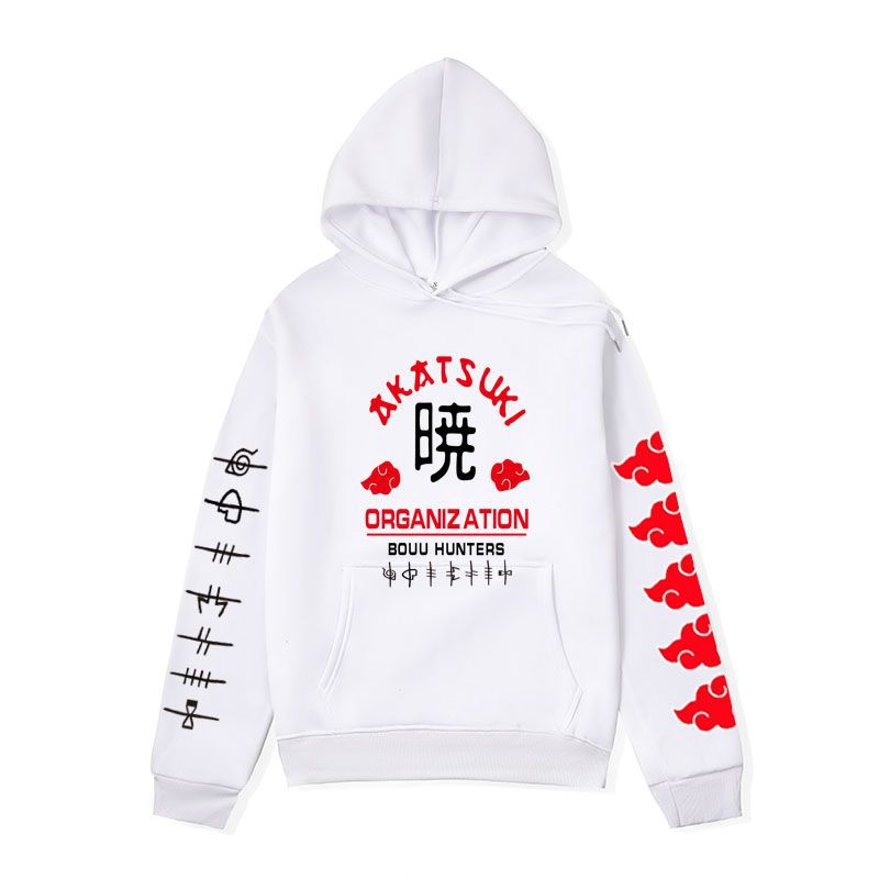 Anime Hoddies Fire Shadow Tissue Printed Hoodie