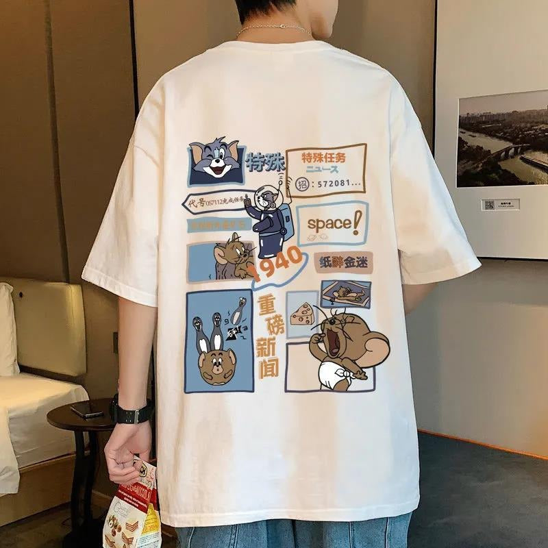 Tom And Jerry T Shirt Printed Loose Casual