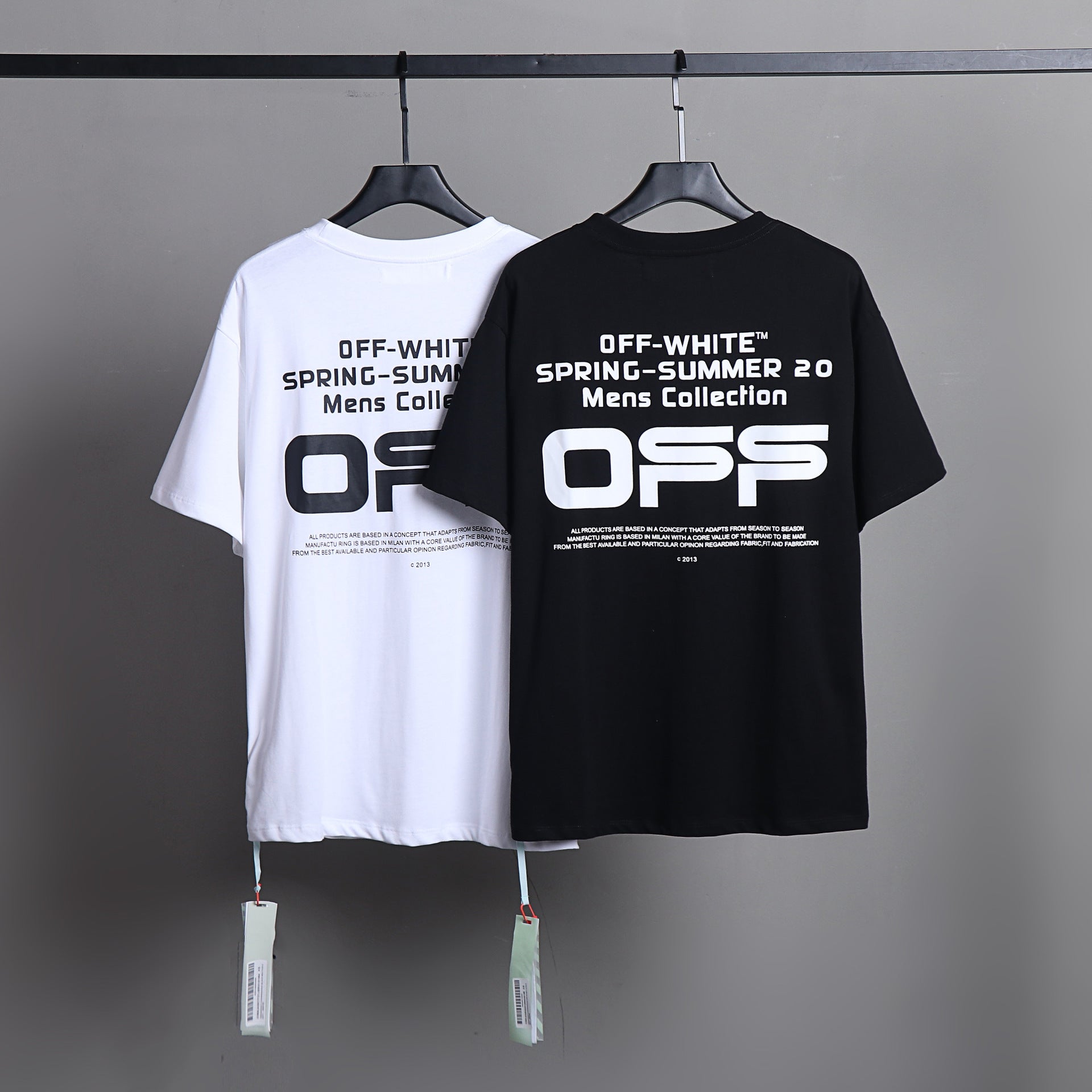 Ow T Shirts Printed Male and Female Trendy Brand Short Sleeve