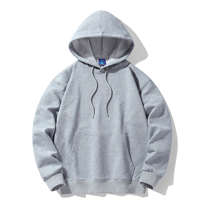 Men Hoodie Solid Color Hoodie Casual Loose plus Size