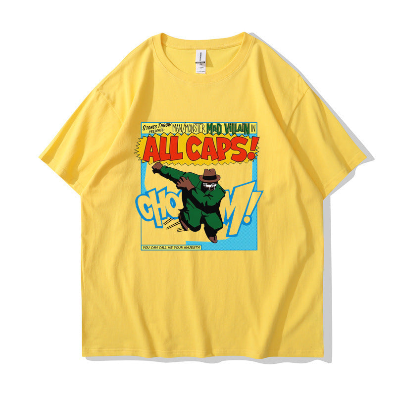 Mf Doom T Shirt Men's Fashion Pattern Personalized Printing