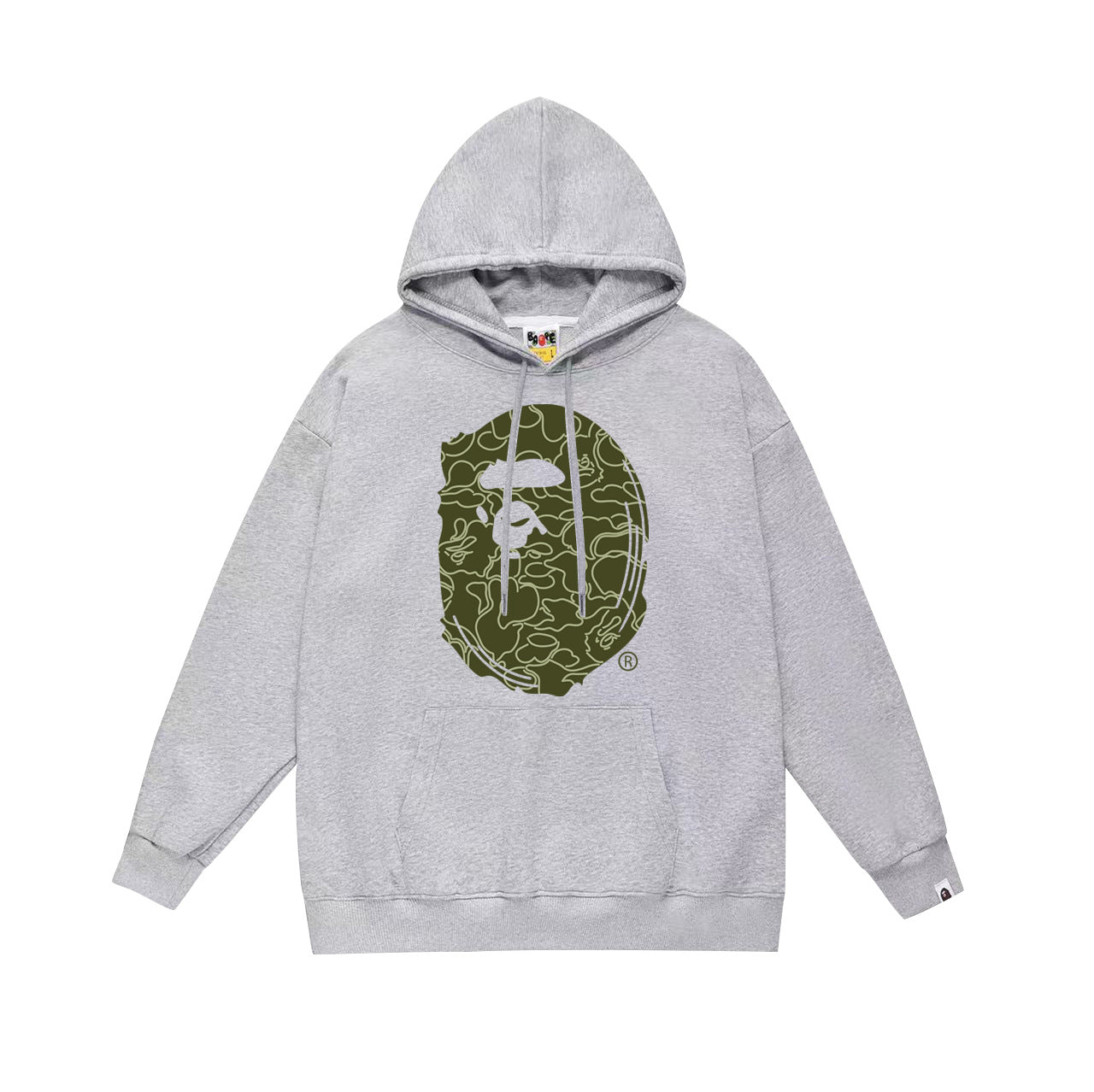 Bathing Ape Hoodie Autumn/Winter Letter Print Loose Hoodie Pullover Ape Sweater