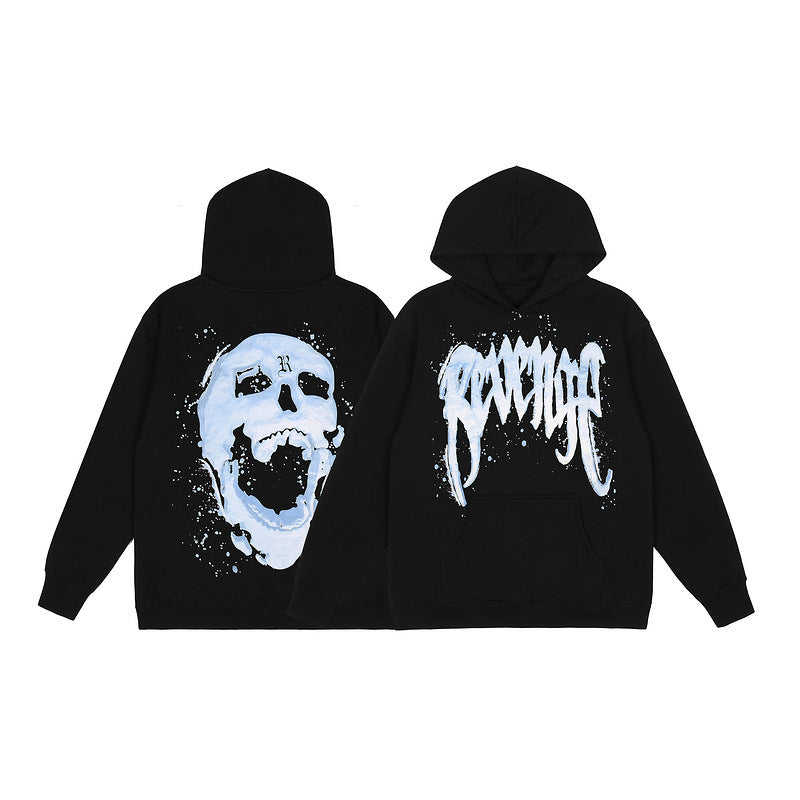 Revenge Hoodie Starry Sky Skull Print High Street