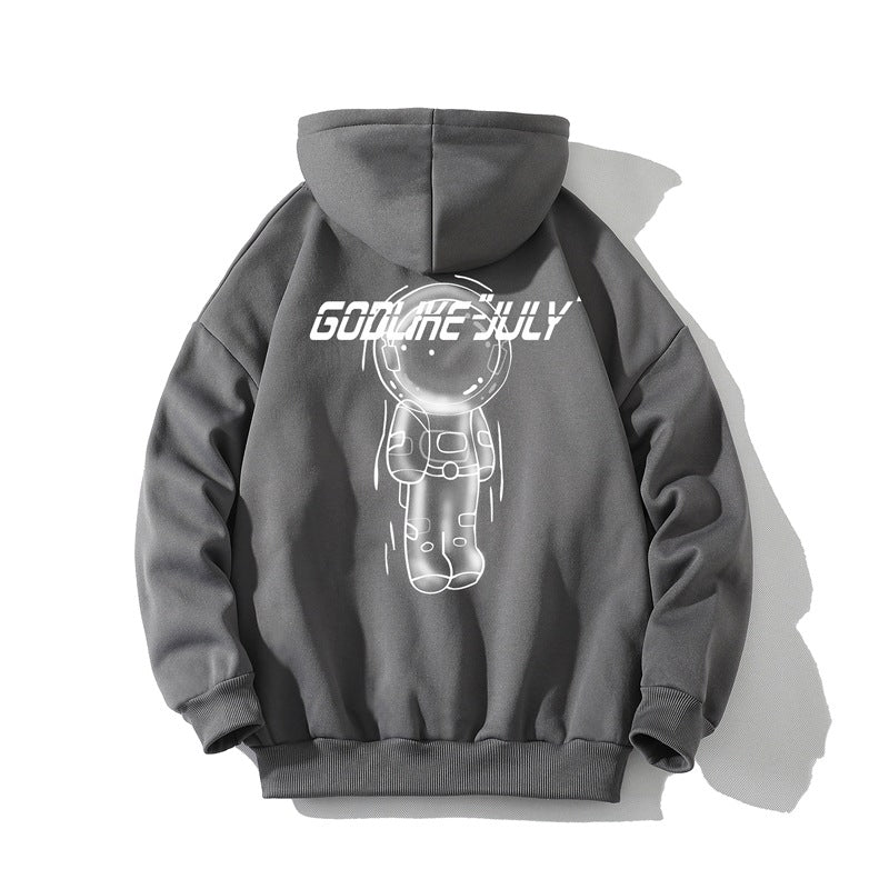 Men's Hoodie Cartoon Printed Casual Jacket