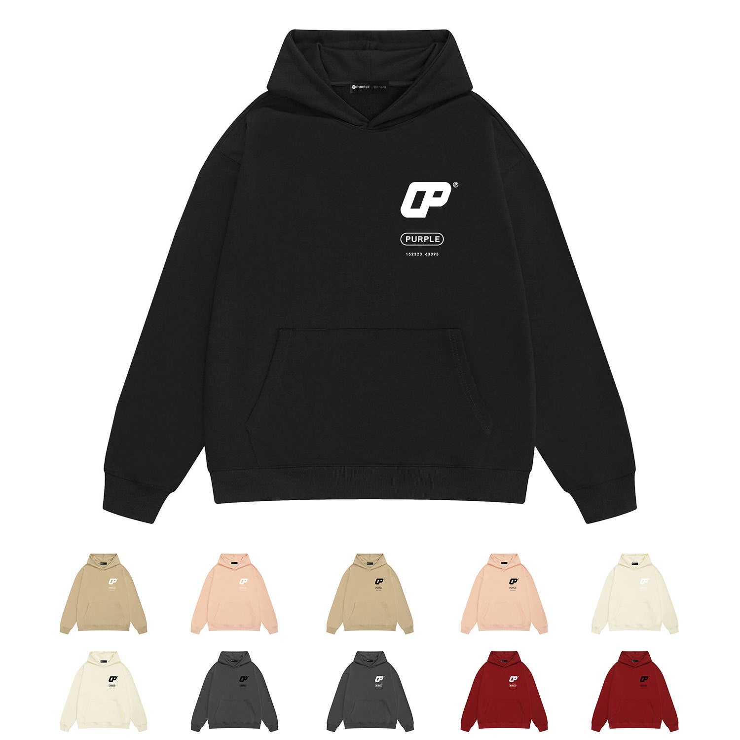 Purple Brand Hoodie Long Term Fashion Loose Hooded Sweater