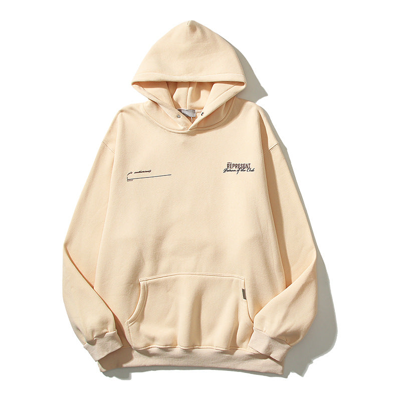 Kanye West Sunday Service Hoodie Present Logo Loose Casual Fleece Hoodie