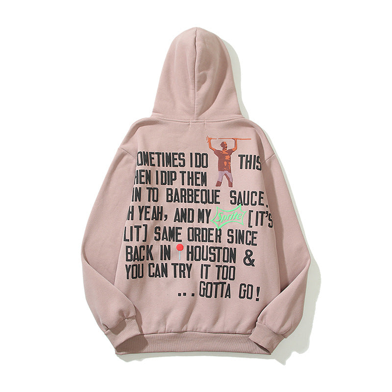 Travis Hoodie Letter Printed Hoodie Men's and Women's Hoodies Coat