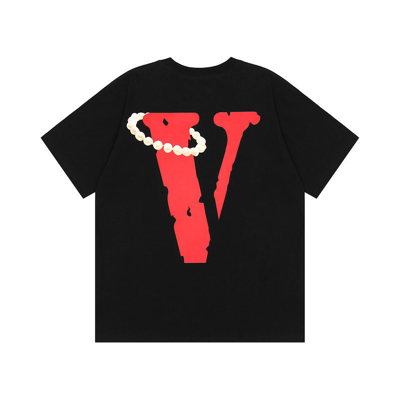 Vlone T Shirt Die Monroe Loose Male And Female Couple Short Sleeve T-Shirt