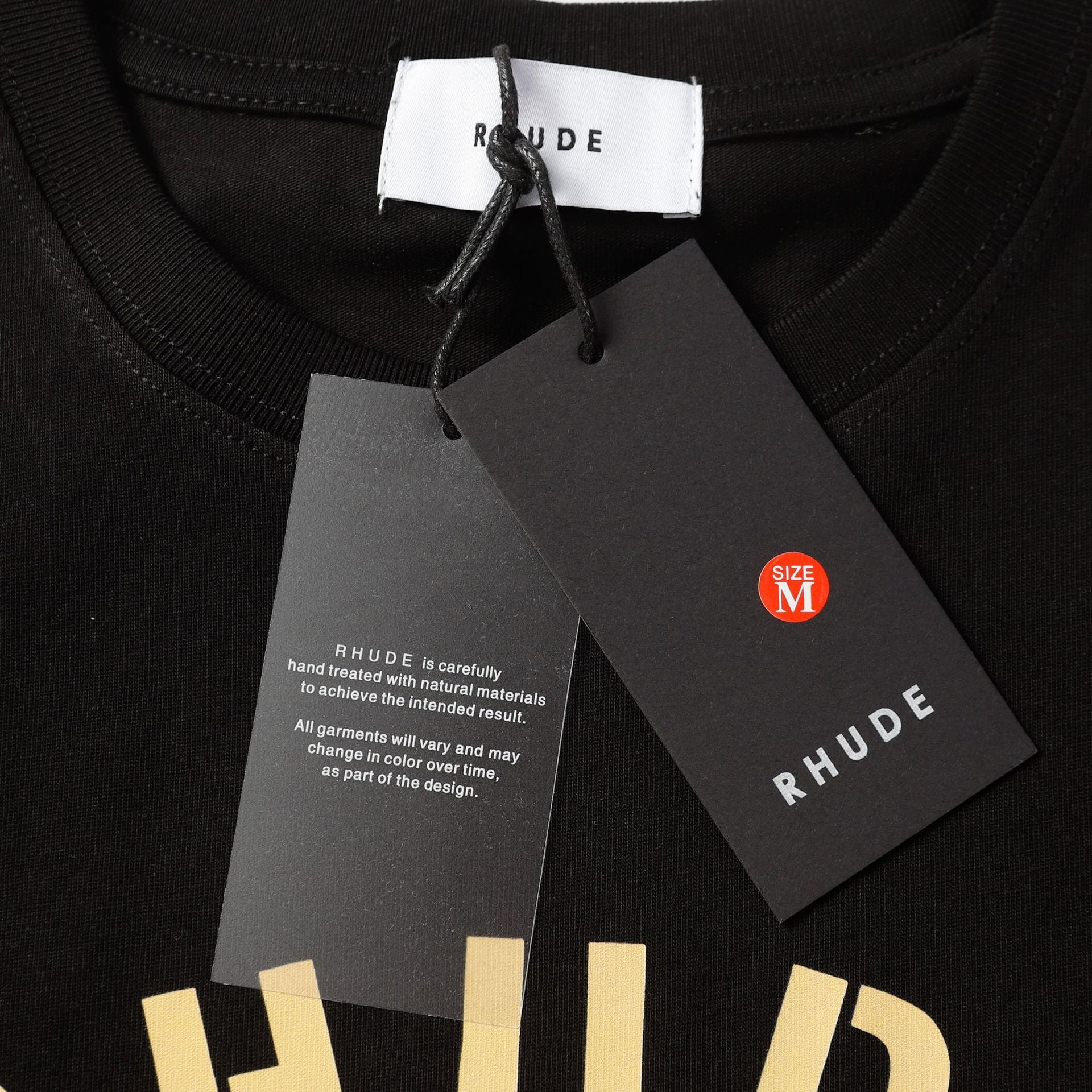 Rhude T Shirt Racing Club Alphabet Slogan Printed Short Sleeve T-Shirt